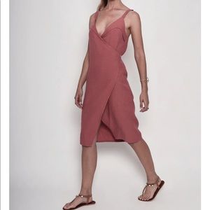 Wrap Dress - French Balcony Rituals Linen Dress